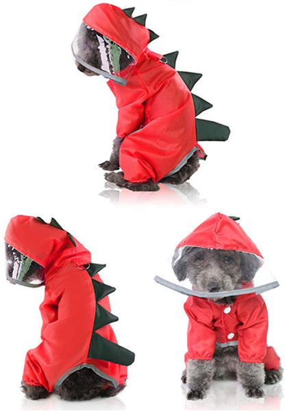 Dinosaur Raincoat for Dogs