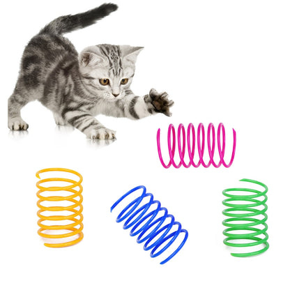 4pcs Funny Pet Toy Spring