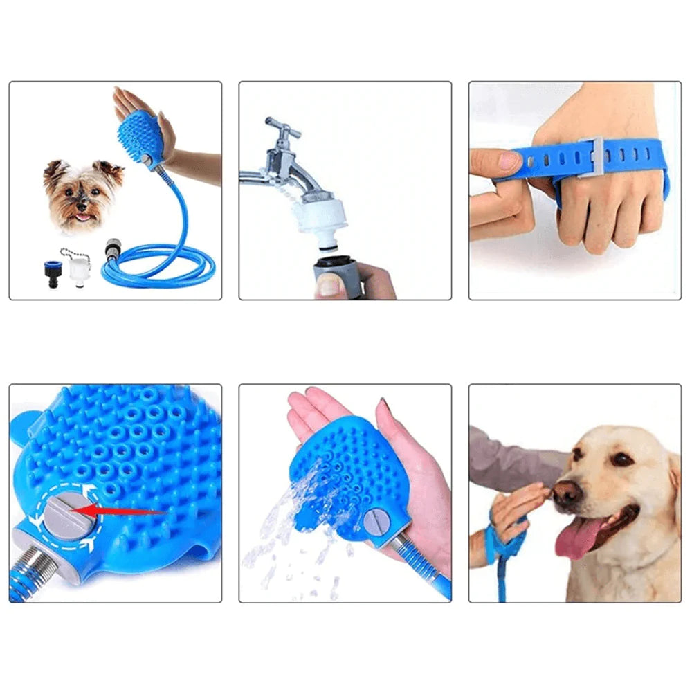 Mpet™  2 In 1 Dog Washer & Brush Shower Attachment